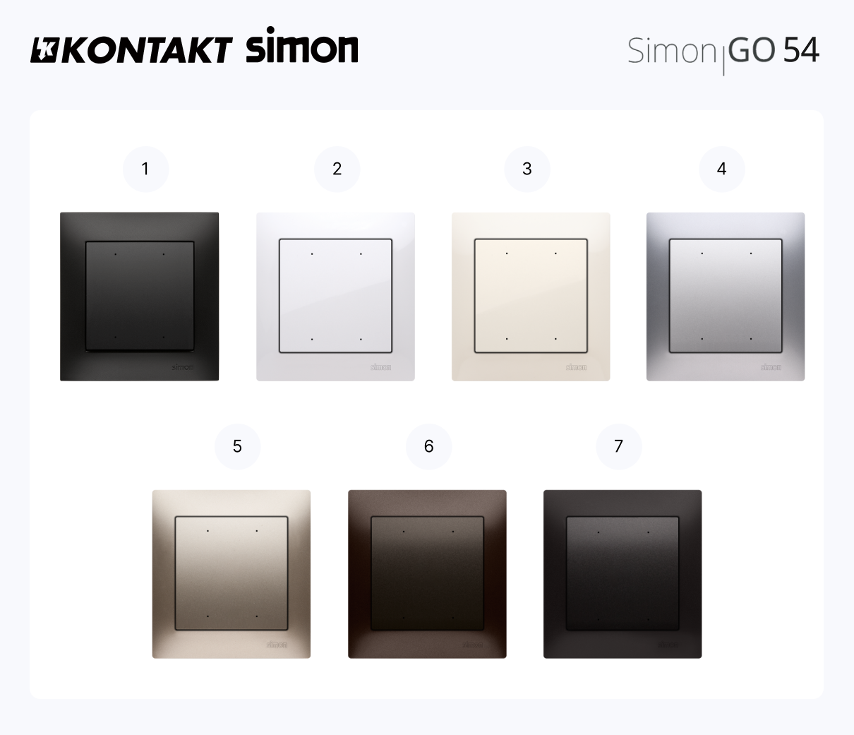 Zdjęcie aranżacyjne serii Simon54 GO