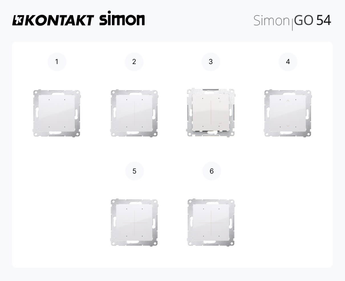 Wersje kolorystyczne Simon54